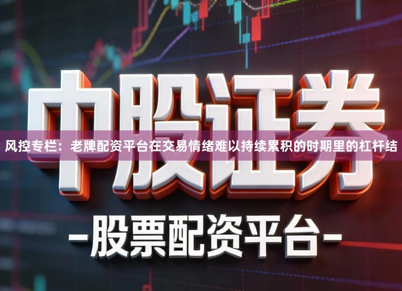 风控专栏：老牌配资平台在交易情绪难以持续累积的时期里的杠杆结