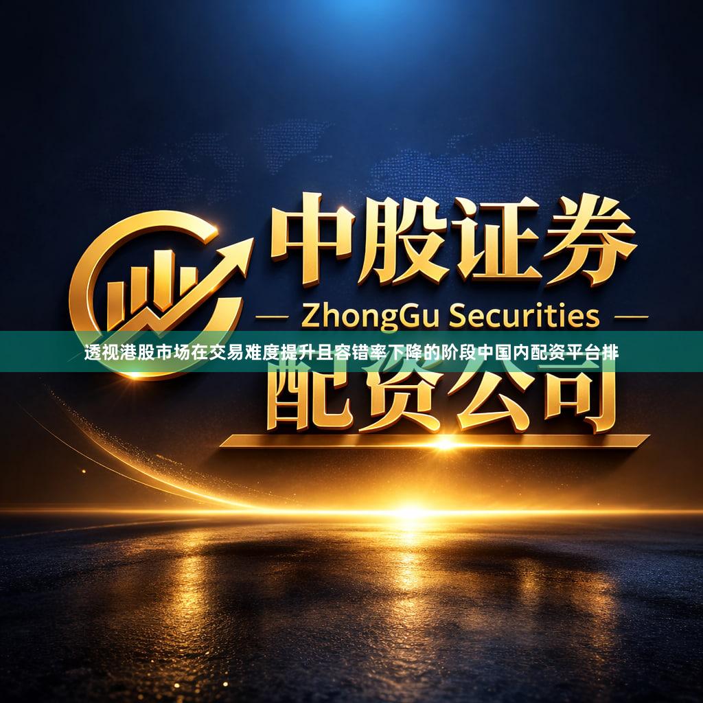 透视港股市场在交易难度提升且容错率下降的阶段中国内配资平台排