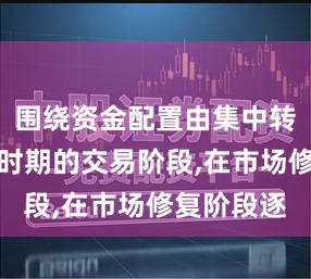 围绕资金配置由集中转向分散的时期的交易阶段,在市场修复阶段逐